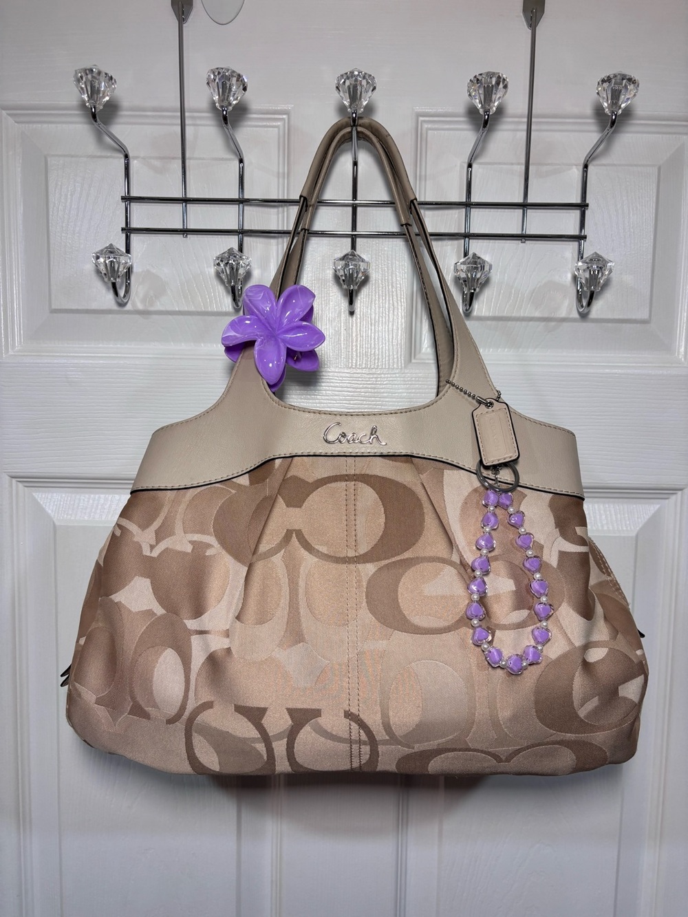 2011 Coach Signature Optic Lexi Shoulder Bag 18826